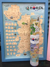 
Korea Scratch Travel Map with Frame - GadgetiCloud
