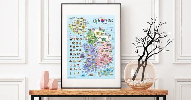 Korea Scratch Travel Map - Travel to Korea - GadgetiCloud