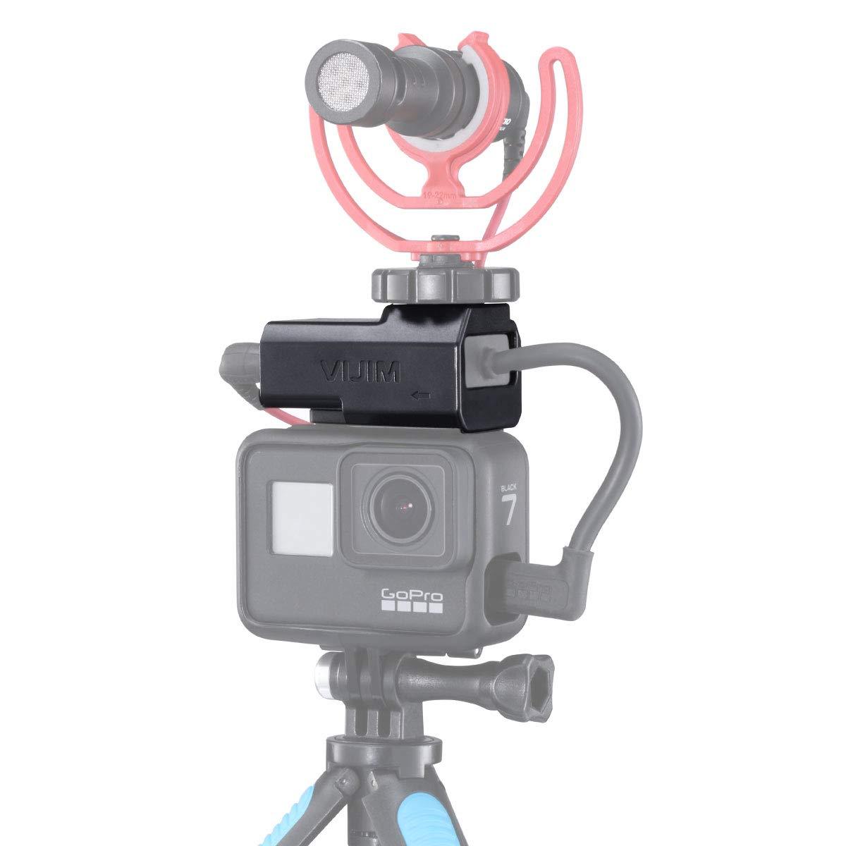 GoPro Pro 3.5mm Mic Adapter AAMIC-001 GoPro Accessories | Mic Adapter | 106dB Stereo Analog-to-Digital Converter | 3.5mm | USB-C