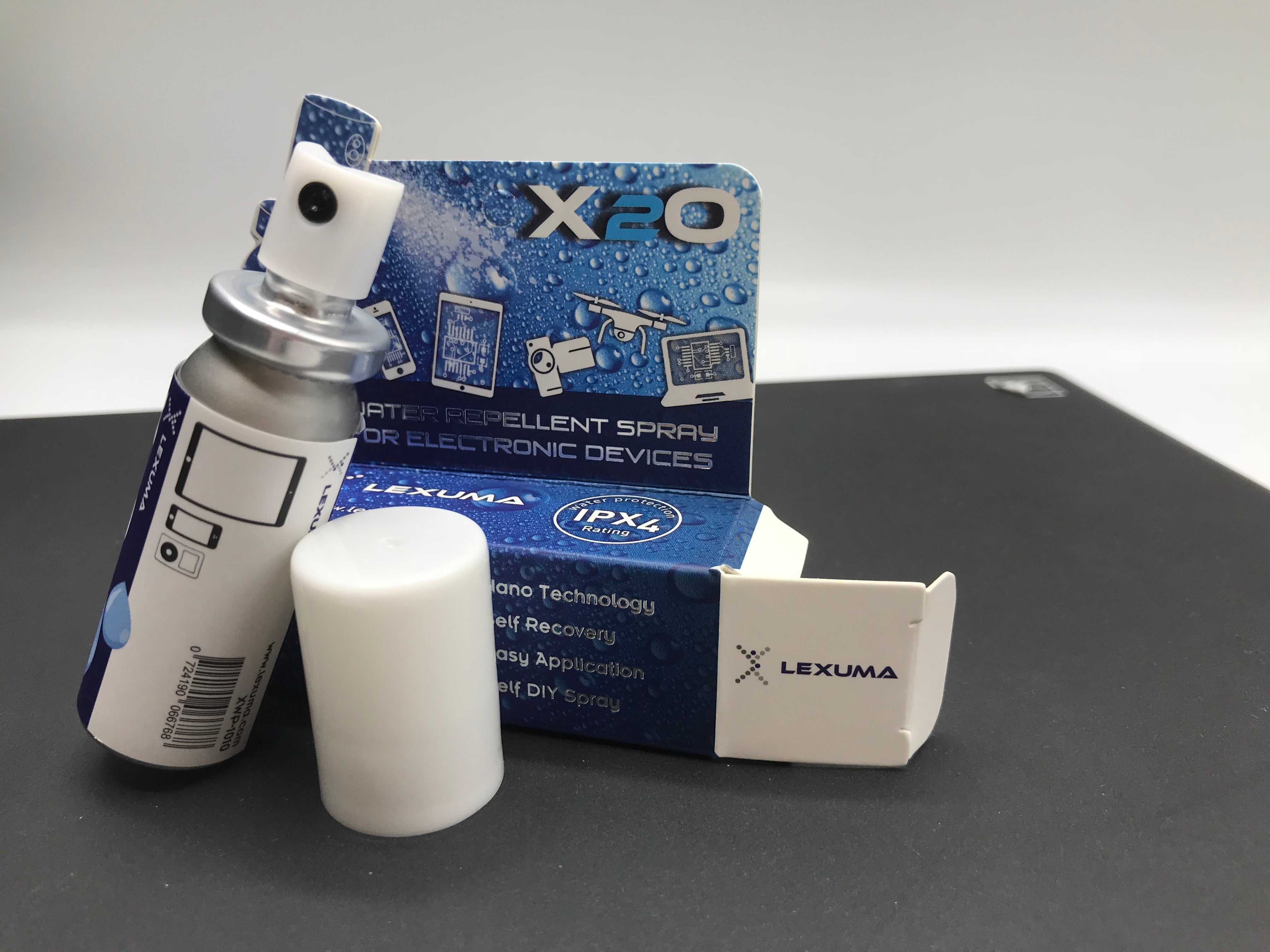 Lexuma X2O (10ml) - Waterproof / Water Repellent Spray For Electronic Devices - GadgetiCloud