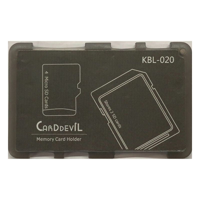 Memory Card Holder - 2 SD Card, 4 Micro SD Card [Compact Card Size]  camera memory card holder