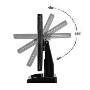 LED Lighted 3-fold Desktop Makeup Vanity Mirror - 10X Magnification - GadgetiCloud