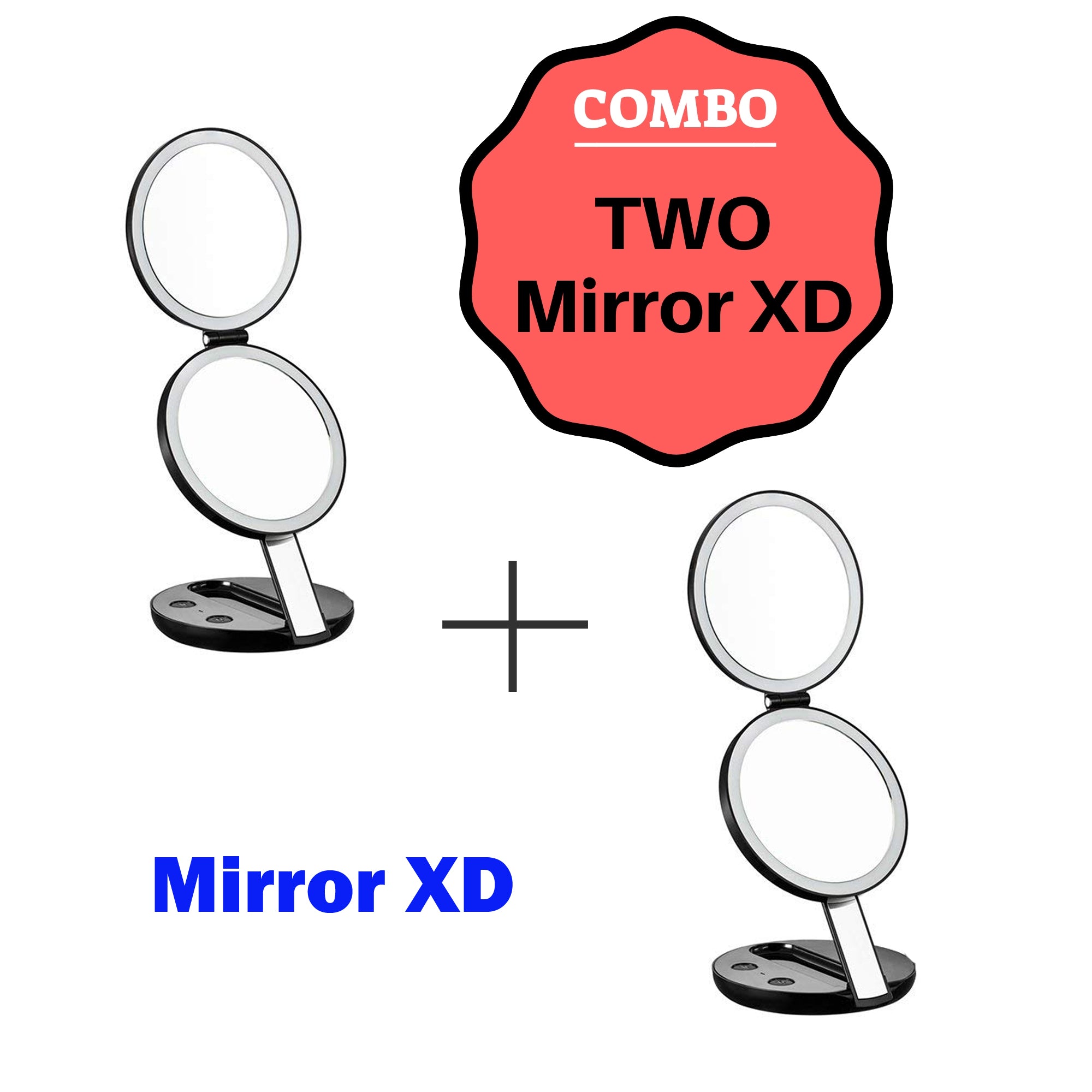 LED Lighted Beauty Makeup Mirrors COMBO - GadgetiCloud