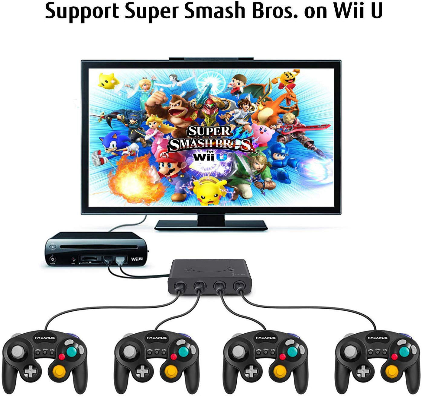 GameCube Controller for Nintendo Wii and GameCube [2 Packs] - GadgetiCloud